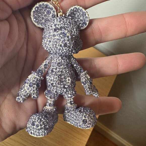 BAUBLEBAR Disney Mickey Mouse Purple Pave Crystals Bag Charm NEW WITH TAG - Picture 5 of 7